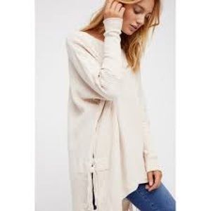 Free People One Interlaken Tunic in Ivory